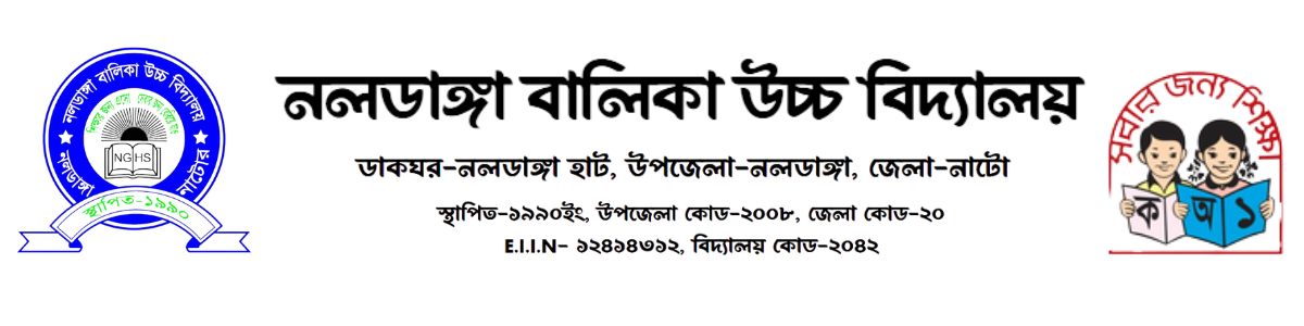 নলডাঙ্গা বালিকা উচ্চ বিদ্যালয় ডাকঘর-নলডাঙ্গা হাট, উপজেলা-নলডাঙ্গা, জেলা-নাটো মোবাইল: ০১৭১৬-৮৮৪২০৩ ই-মেইল: nalghsc@gmail.com স্থাপিত-১৯৯০ইং উপজেলা কোড-২০০৮ জেলা কোড-২০ E.I.I.N-124143 বিদ্যালয় কোড-২০৪২ Naldanga grils high school